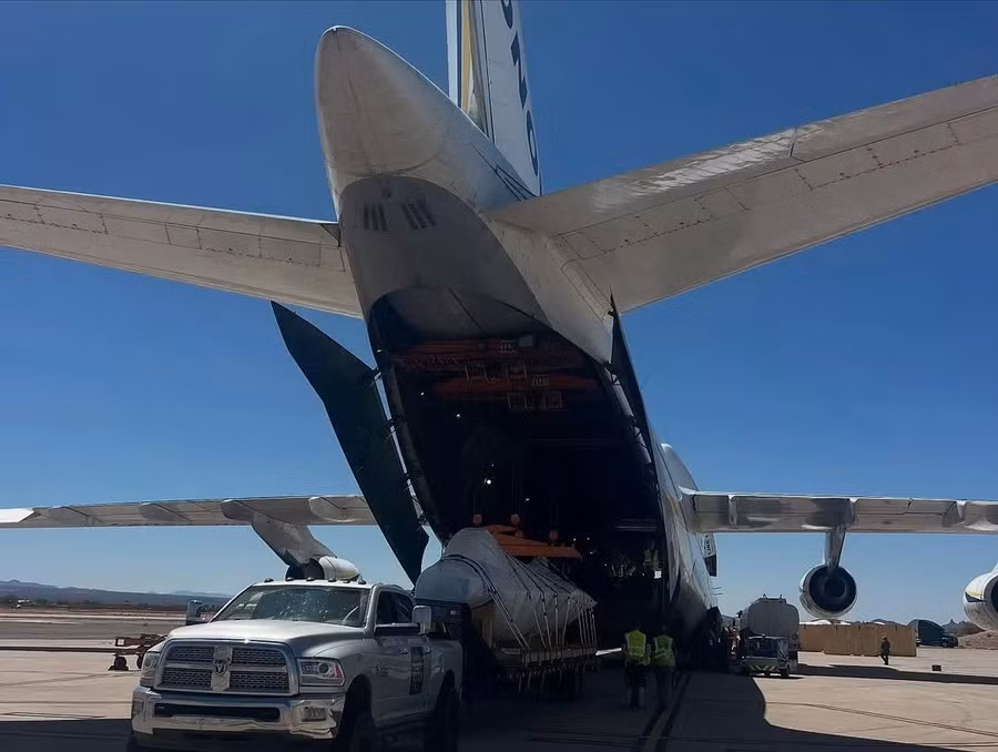 An-124 Ukraine đưa tiêm kích F-16 từ căn cứ Davis-Monthan tới địa điểm đặc biệt