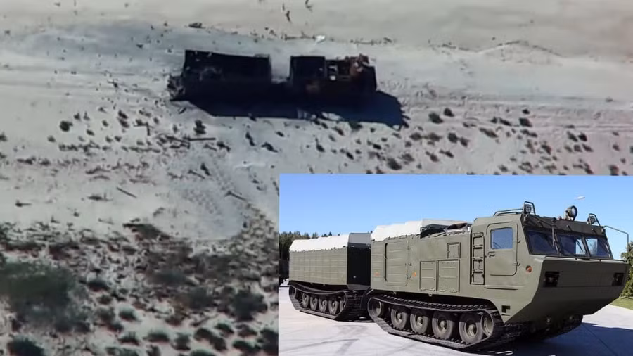 Đặc nhiệm Tình báo phá hủy xe địa hình 'hàng hiếm' Vityaz tại Tendrivskaya Spit