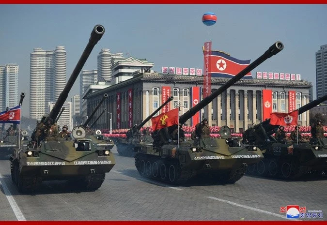 Trang bị pháo tự hành Koksan của Triều Tiên cho lữ đoàn mới thành lập