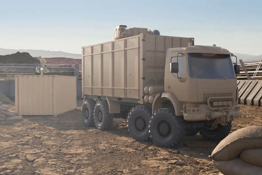 Hệ thống laser 100 kW gắn trên xe tải do EOS sản xuất. eos-helw-cgi-truck-1000x667.jpg