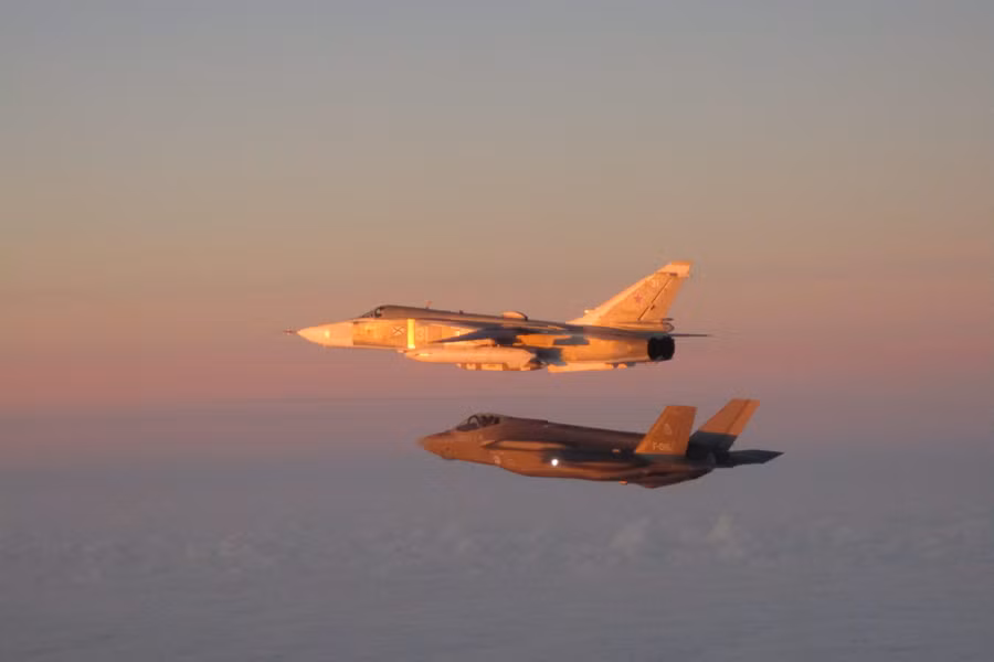 F-35A Hà Lan lần đầu tiên chặn máy bay Nga trên biển Baltic