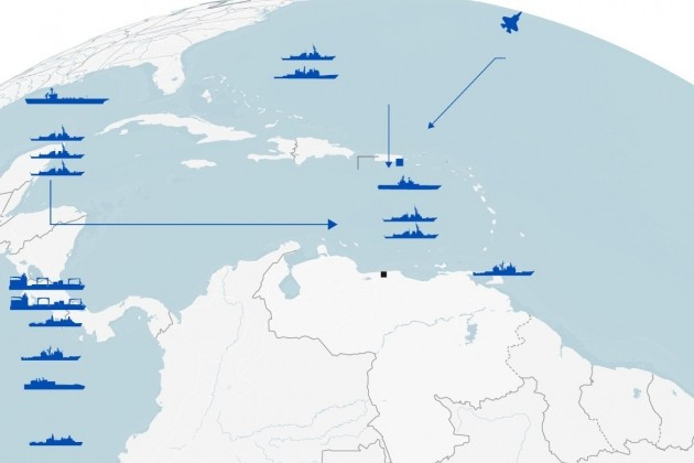 Mỹ đang triển khai lực lượng lớn nhất trong lịch sử tới biên giới Venezuela