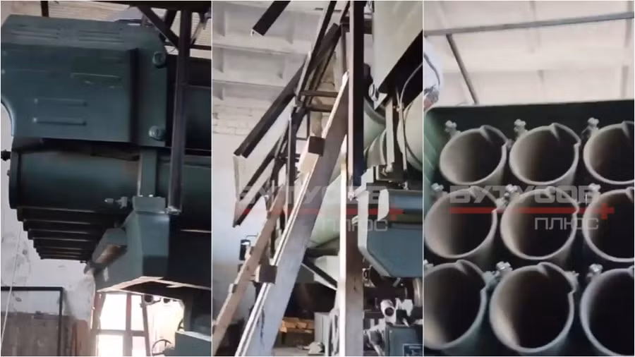 Hệ thống pháo phản lực phóng loạt M-1991 của Triều Tiên đang được Quân đội Nga sử dụng.