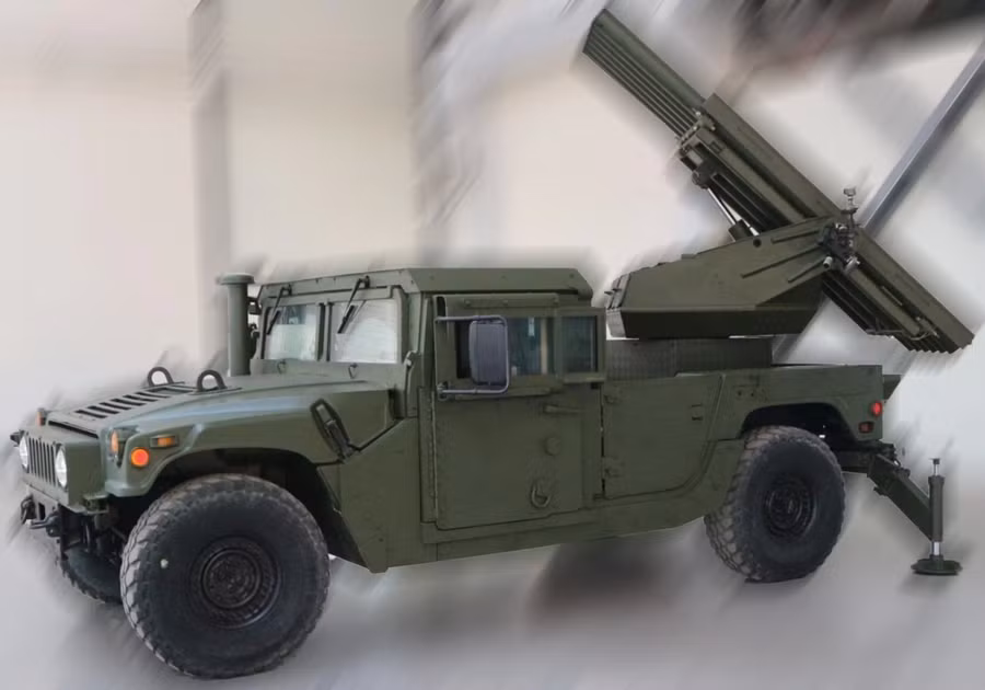 Vệ binh quốc gia được trang bị hệ thống MLRS độc đáo trên khung gầm Humvee