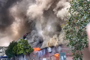 Cháy xưởng in rộng 300m2 tại Hà Nội