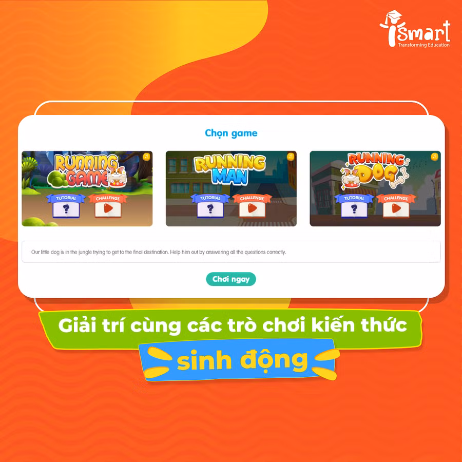 Kho học liệu sinh động với các trò chơi hấp dẫn