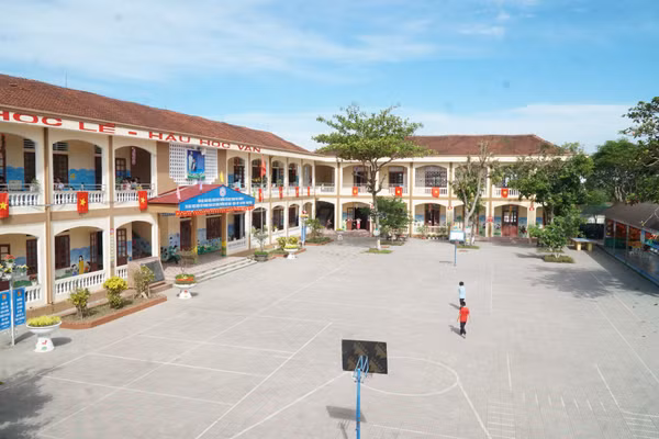 Trường Tiểu học Trung Phúc Cường 2, xã Thiên Nhẫn, Nghệ An. Ảnh: Hồ Lài
