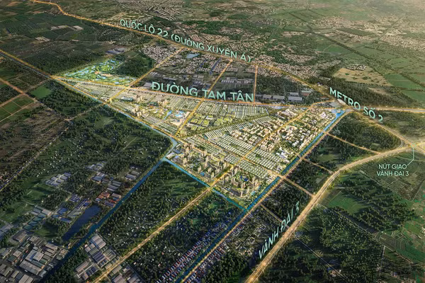 Tọa độ chiến lược của Vinhomes Hóc Môn. Ảnh: Vinhomes