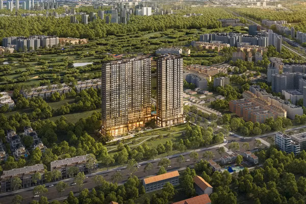 Phối cảnh tổng thể dự án Happy One Mori (Ảnh:Vạn Xuân Group).