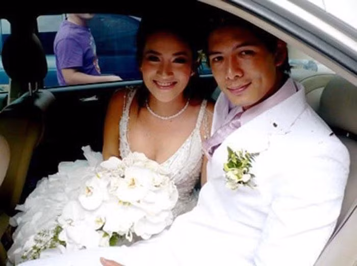 Anh Thơ - Bình Minh trong đám cưới năm 2008.