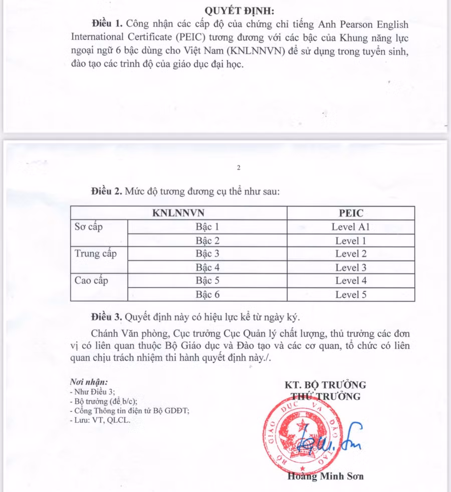 Quyêt định số 93 của Bộ GD&amp;ĐT.