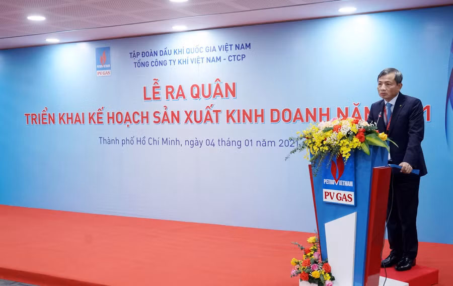 Chủ tịch HĐQT PV GAS Nguyễn Sinh Khang khai mạc Lễ ra quân 2021 Chủ tịch HĐQT PV GAS Nguyễn Sinh Khang khai mạc Lễ ra quân 2021