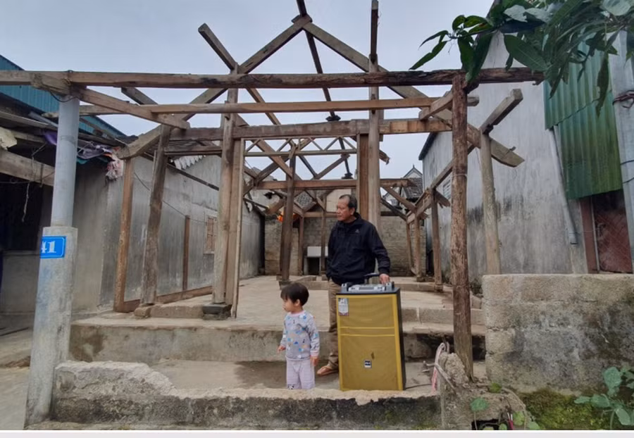 Ngôi nhà cũ của 3 anh em Giang, Long và Khang.