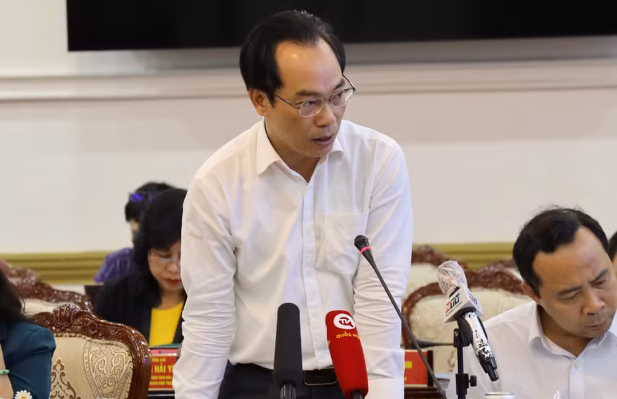 Thứ trưởng Hoàng Minh Sơn phát biểu tại buổi làm việc. Ảnh: TTBC. Thứ trưởng Hoàng Minh Sơn phát biểu tại buổi làm việc. Ảnh: TTBC.