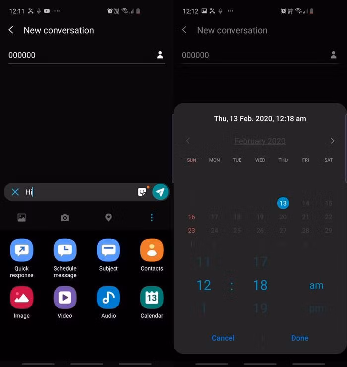 2 cách hẹn giờ gửi tin nhắn trên Android ảnh 1