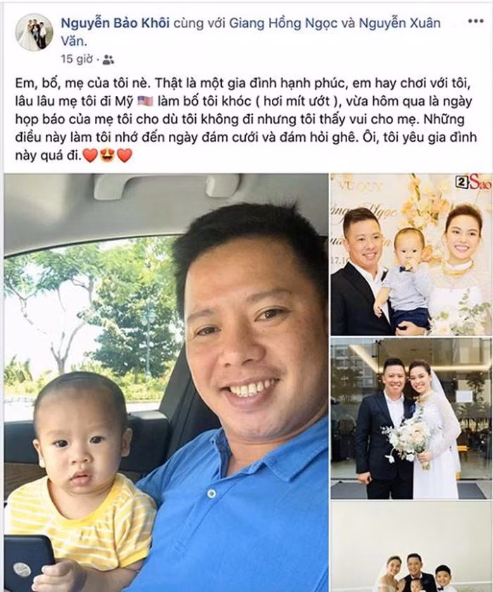 Giang Hồng Ngọc được con riêng của chồng tự hào "khoe" trên mạng xã hội.