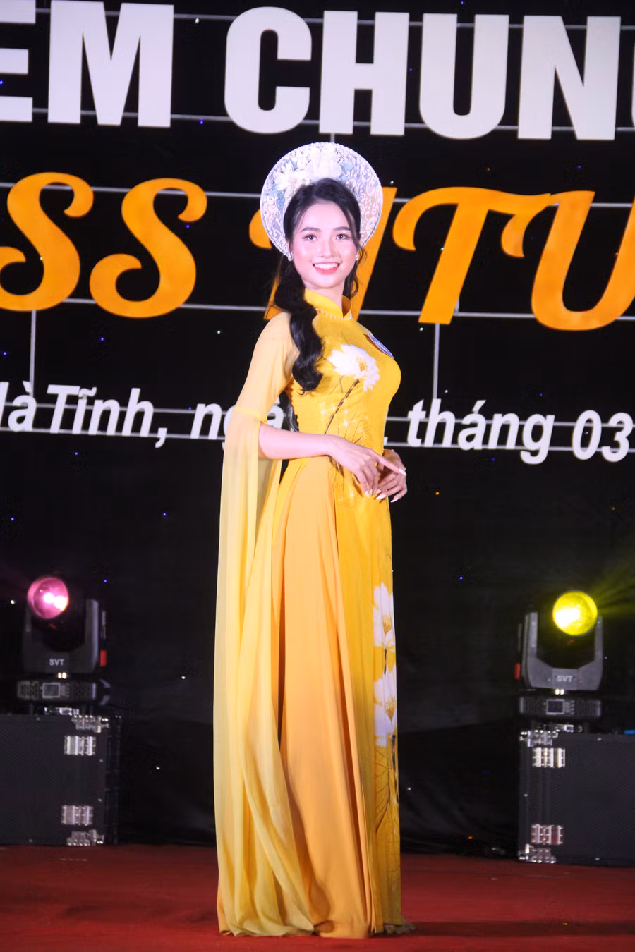 Thí sinh Trần Đại Thủy - Miss HTU 2023.