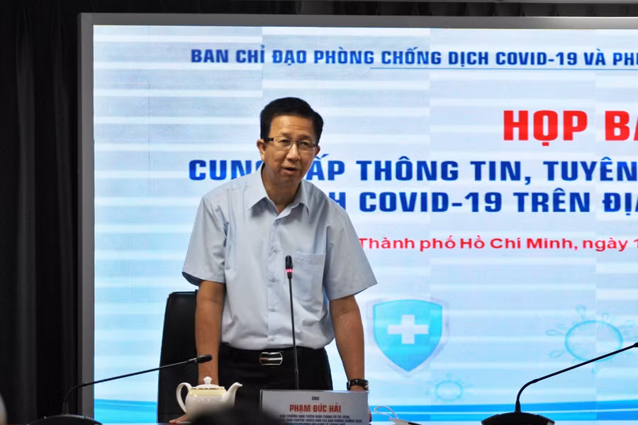 Ông Phạm Đức Hải, Phó Ban chỉ đạo chống dịch Covid-19 và Phục hồi kinh tế Thành phố Hồ Chí Minh.