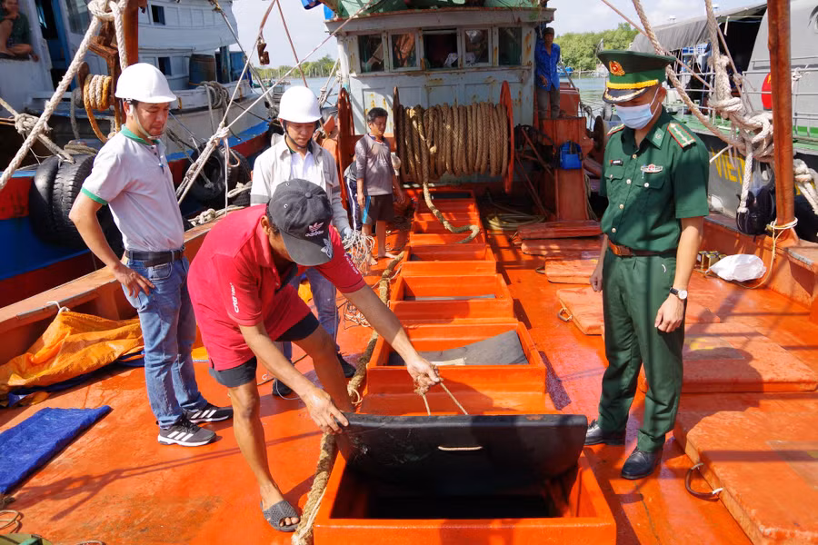 Bắt giữ tàu chở hơn 100.000 lít dầu DO không rõ nguồn gốc
