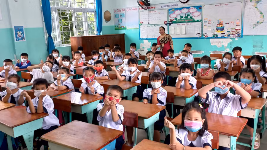 Tiết học của giáo viên Trường tiểu học Lê Văn Việt (TP Thủ Đức).