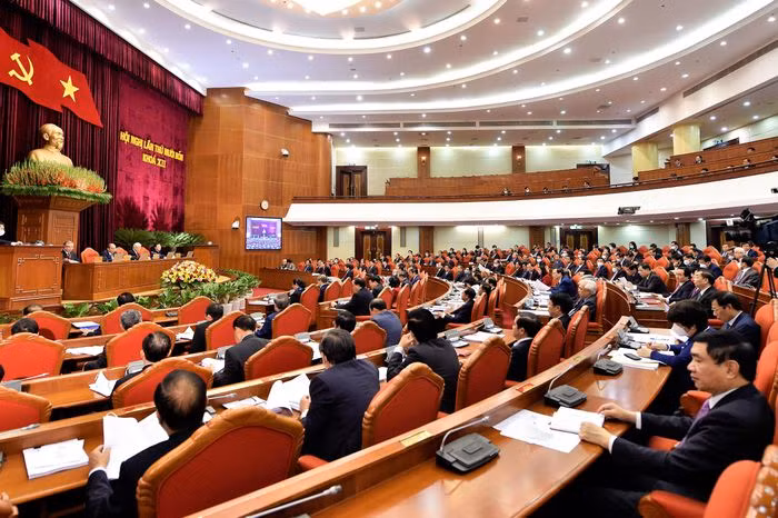 Chùm ảnh: Trọng thể khai mạc Hội nghị Trung ương 14 ảnh 7 Chùm ảnh: Trọng thể khai mạc Hội nghị Trung ương 14 ảnh 7