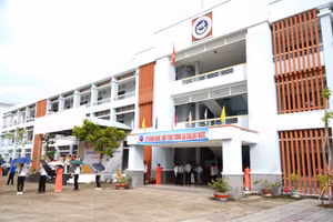 Khuôn viên Trường Cao đẳng Kiên Giang.
