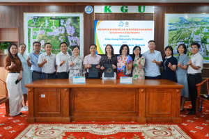 Trường Đại học Kiên Giang và Trường Đại học AGH Krakow ký kết Biên bản ghi nhớ hợp tác.