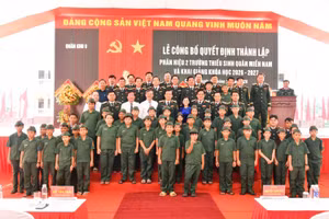 Khai giảng khóa học đầu tiên tại Phân hiệu 2 Trường Thiếu sinh quân miền Nam.