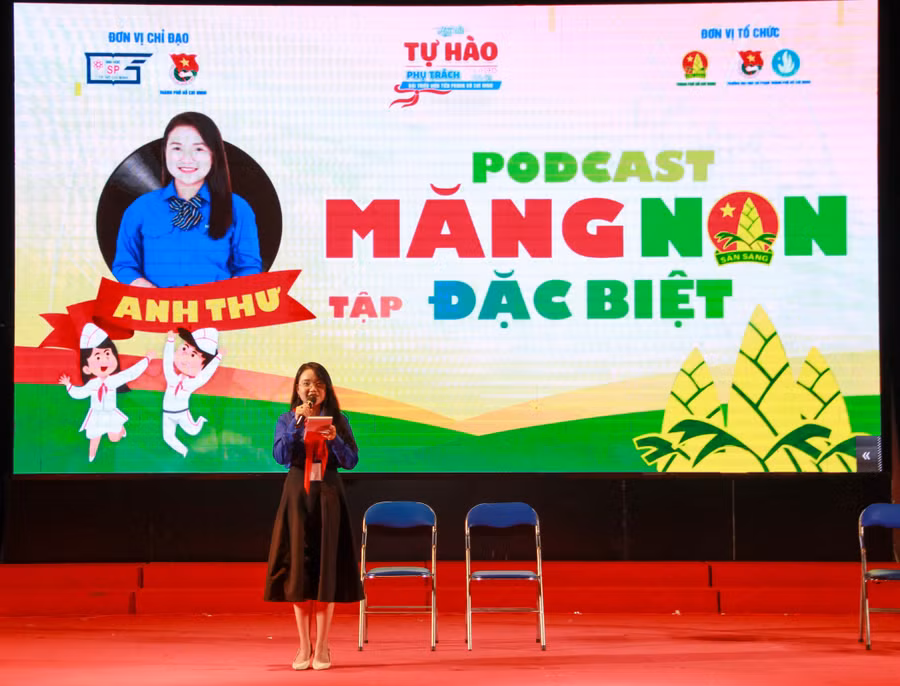 Thí sinh tự tin dự thi phần thi của mình. Ảnh: HCMUE.