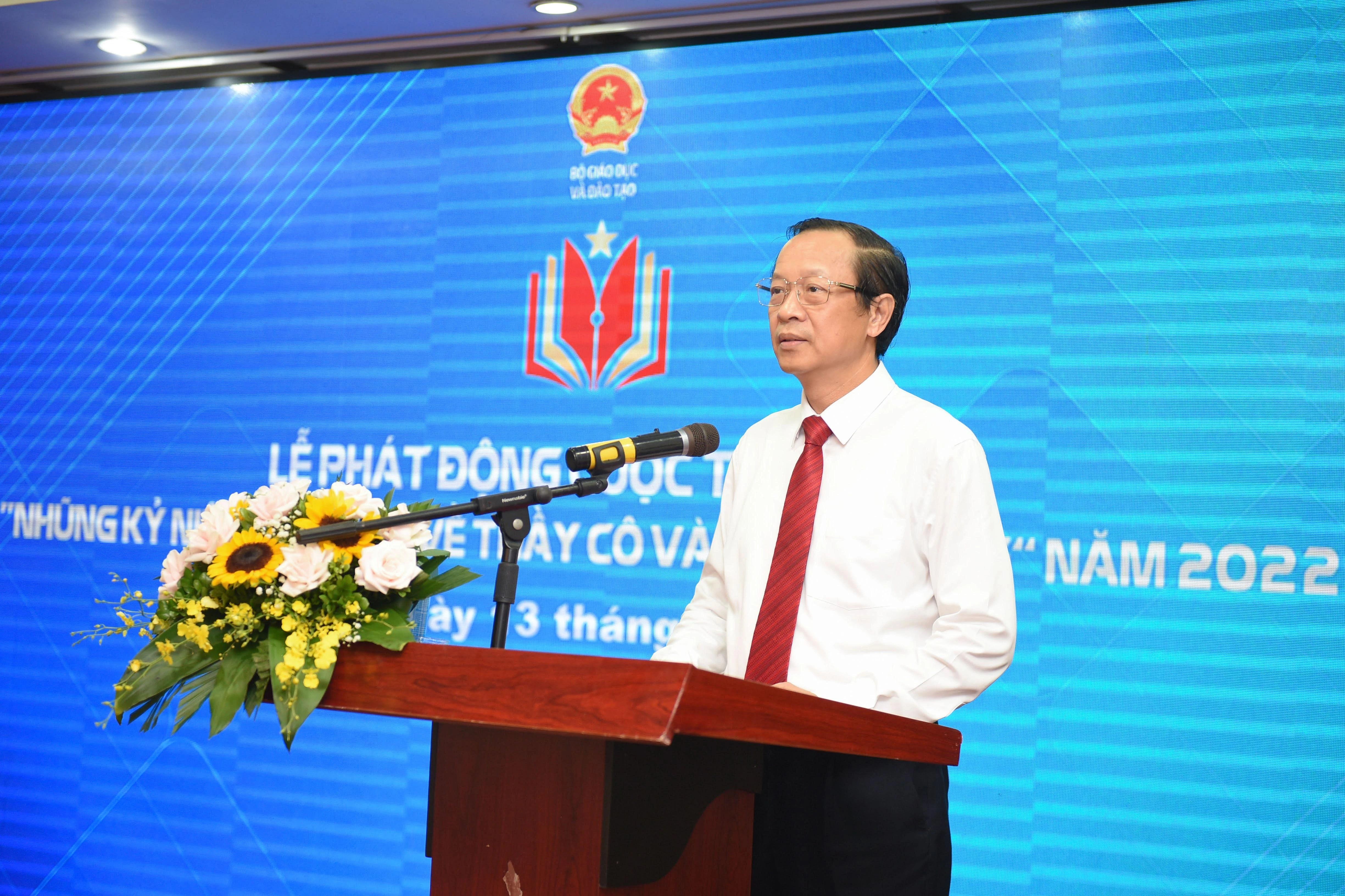 Thứ trưởng Phạm Ngọc Thưởng phát biểu phát động Cuộc thi.