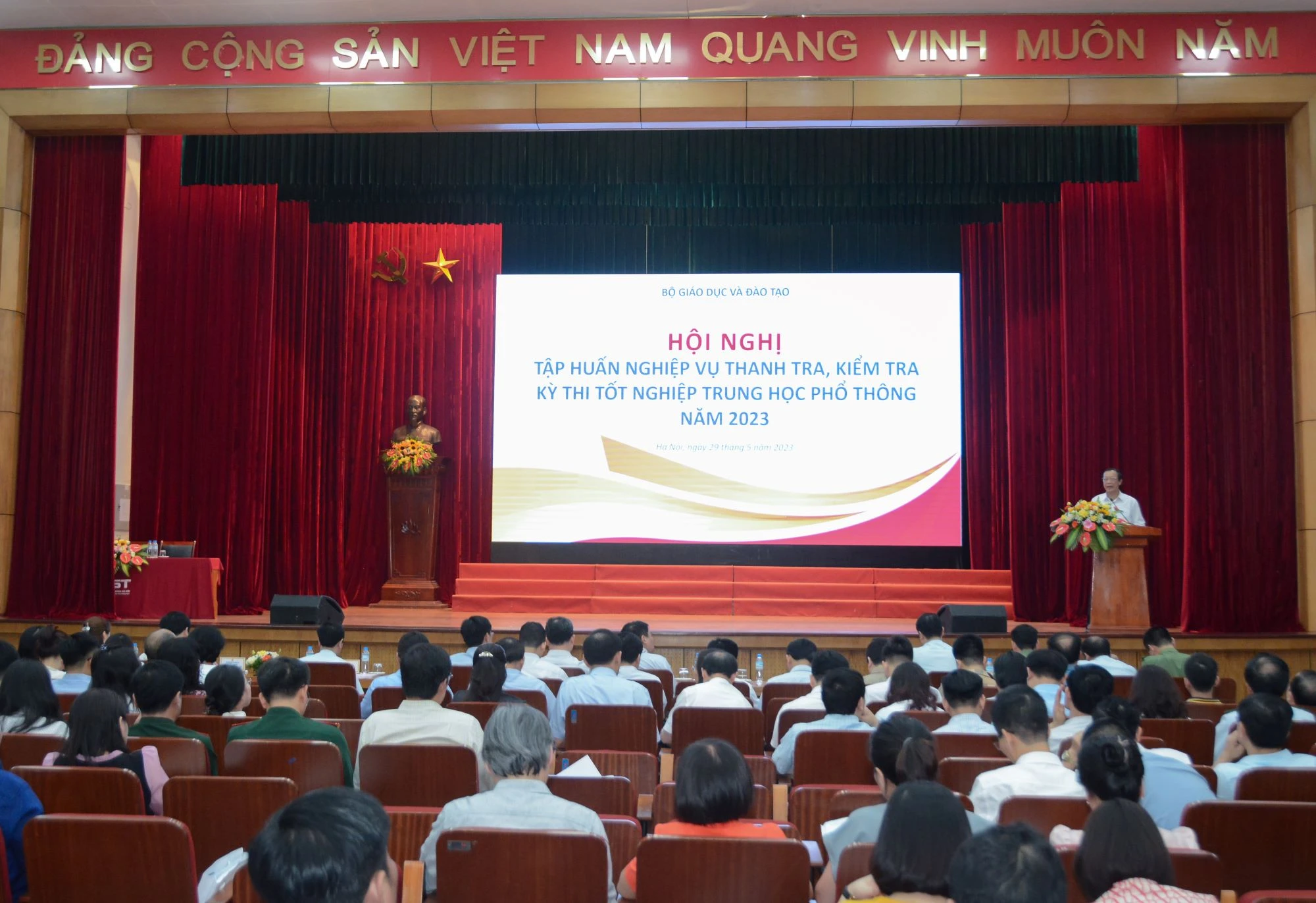 Tập huấn nghiệp vụ thanh tra, kiểm tra thi tốt nghiệp THPT 2023 ảnh 1 Tập huấn nghiệp vụ thanh tra, kiểm tra thi tốt nghiệp THPT 2023 ảnh 1