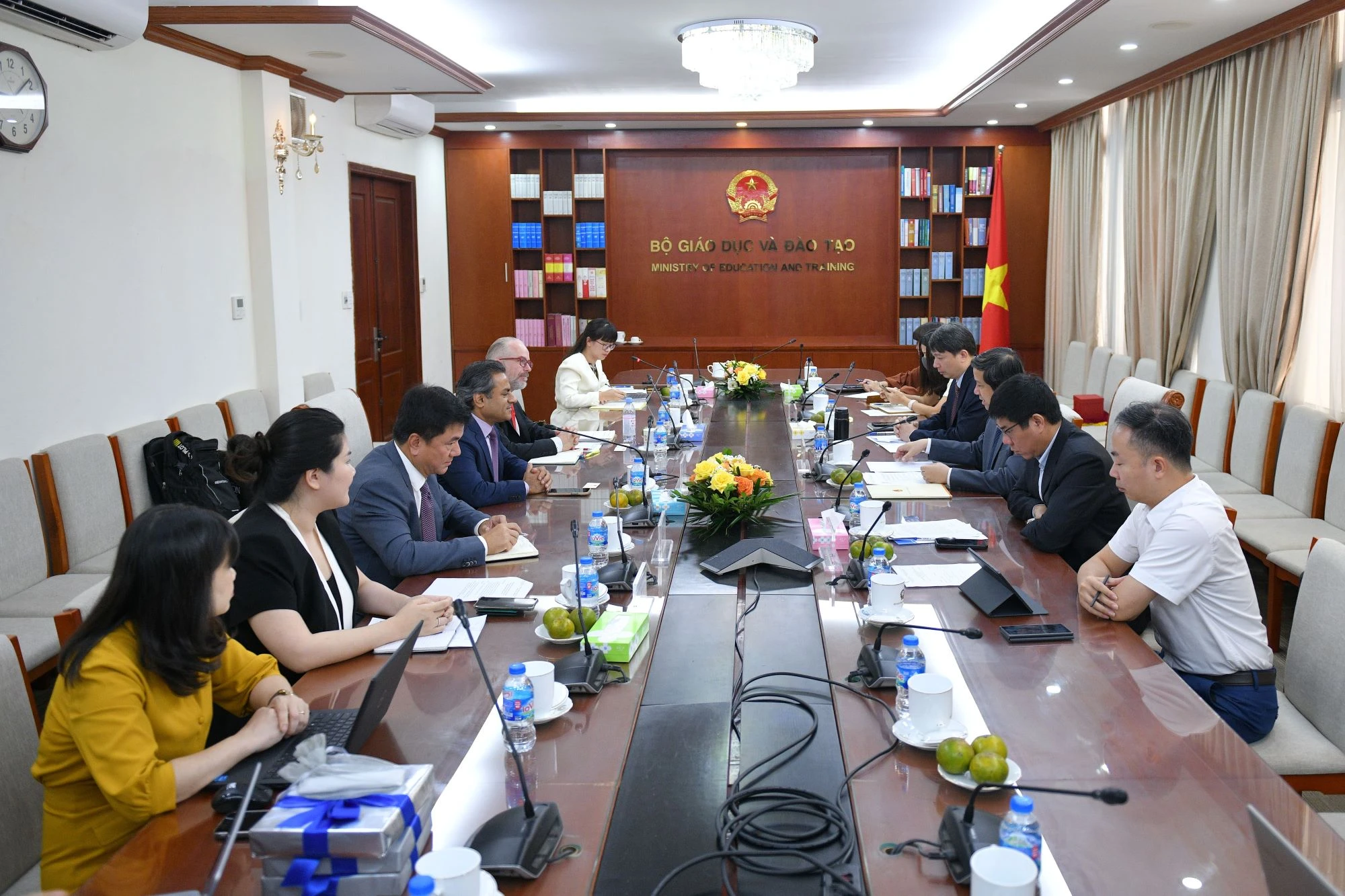 Bộ trưởng Nguyễn Kim Sơn đã làm việc Viện Khảo thí Giáo dục Hoa Kỳ (ETS).