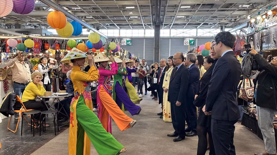 Hình ảnh Việt Nam tại Hội chợ Paris 2023 - ảnh ITN.