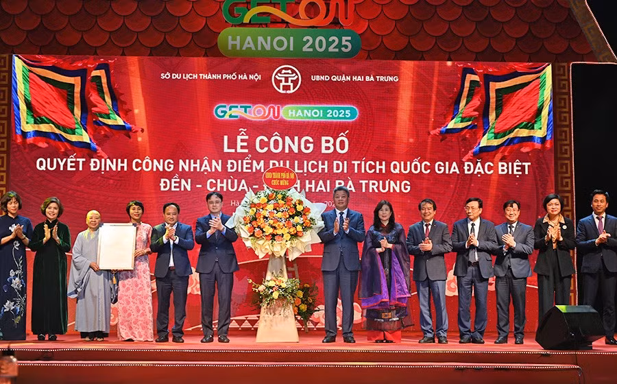 Lễ hội đền Hai Bà Trưng là di sản văn hóa phi vật thể quốc gia