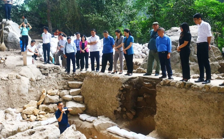 Di chỉ Mái đá Ngườm, xã Thần Sa, huyện Võ Nhai, tỉnh Thái Nguyên - Ảnh: ITN.