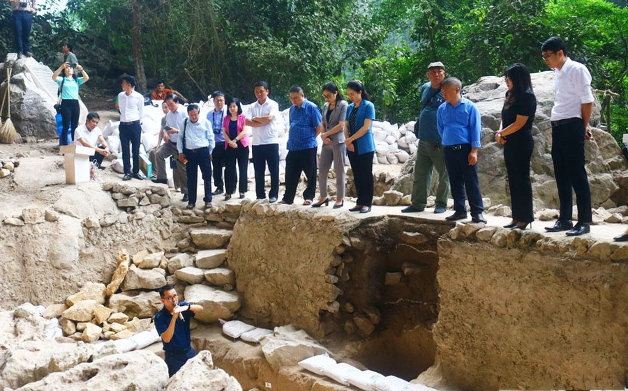 Di chỉ Mái đá Ngườm, xã Thần Sa, huyện Võ Nhai, tỉnh Thái Nguyên - Ảnh: ITN.