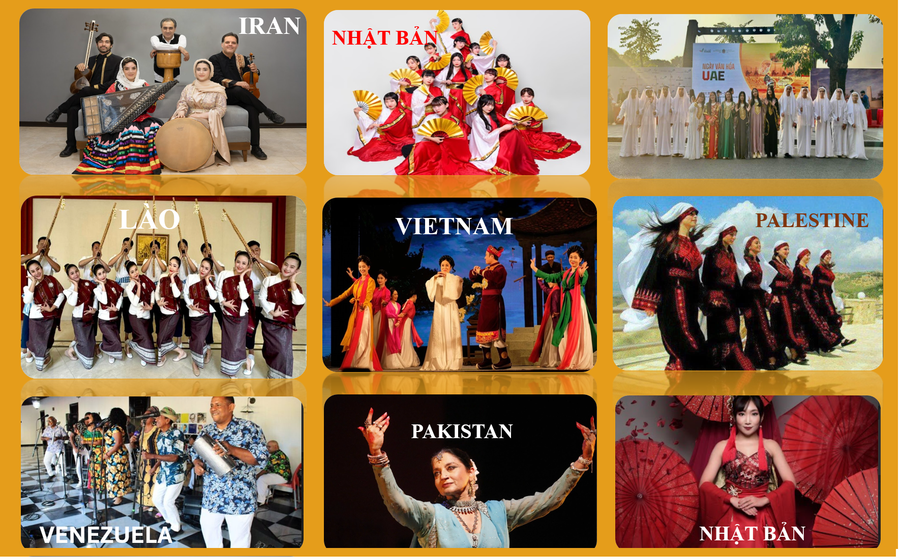 23 đoàn nghệ thuật quốc tế tham dự Lễ hội Văn hóa Thế giới tại Hà Nội lần thứ nhất - Ảnh: BTC.