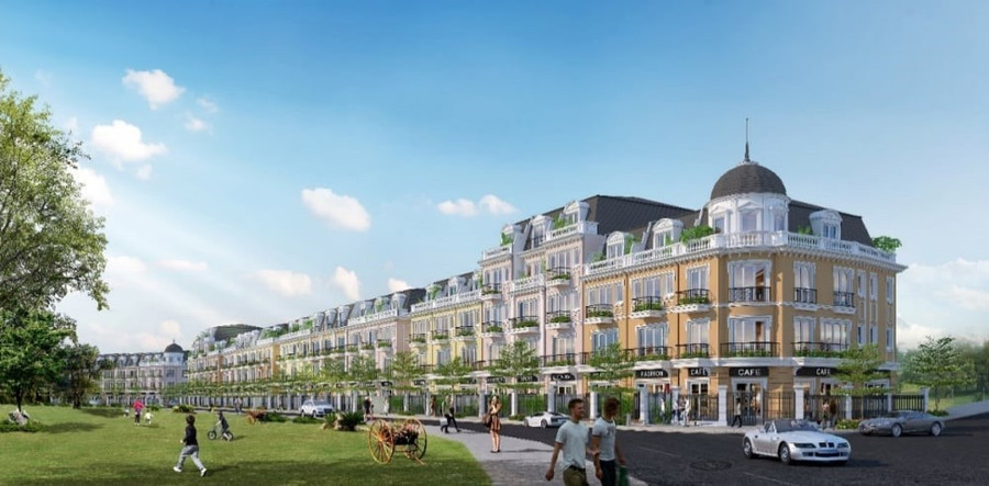 Shophouse phong cách tân cổ điển tại khu đô thị Eurowindow Green Park.