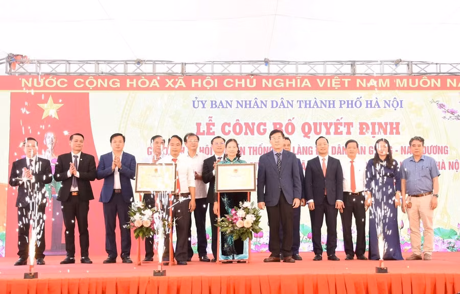 Lễ hội làng Văn Giang - Nam Dương trở thành Di sản văn hóa phi vật thể quốc gia