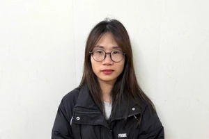 Trương Thị Hoài tại cơ quan công an. Ảnh: Công an tỉnh Hưng Yên.