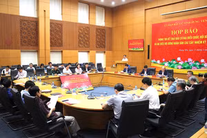 Quang cảnh buổi họp báo.