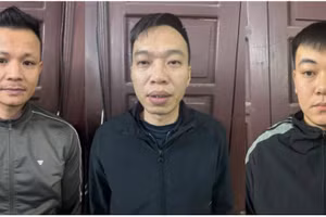 Hưng, Chiến, Trường (từ trái qua phải). Ảnh: Công an tỉnh Hưng Yên.