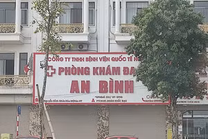 Phòng khám đa khoa An Bình bị tước giấy phép hoạt động 5 tháng. Ảnh: TG