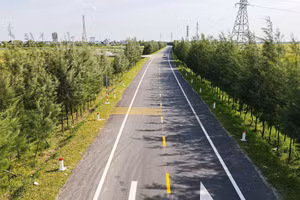 Tuyến đường bộ ven biển đoạn qua tỉnh Hưng Yên.