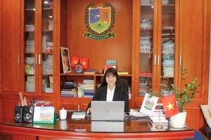 Thạc sĩ Nguyễn Thị Hưng – Hiệu trưởng Trường Mầm non Thiên Đức (phường Phố Hiến, Hưng Yên).