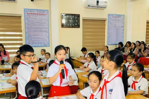  Mỗi ngày đến trường là một ngày vui. Ảnh NTCC