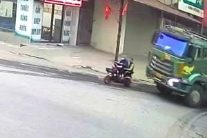 Hình ảnh trước khi xảy ra vụ tai nạn giao thông. Ảnh: Công an tỉnh Hưng Yên