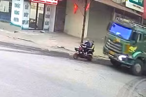 Hình ảnh trước khi xảy ra vụ tai nạn giao thông. Ảnh: Công an tỉnh Hưng Yên