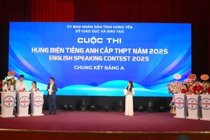 Vòng bảng cuộc thi Hùng biện bằng tiếng Anh cấp THPT năm 2025, tại Hưng Yên diễn ra trong 2 ngày (25-26/10).