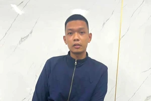 Nghi phạm Kiều Ngọc Anh tại cơ quan công an.